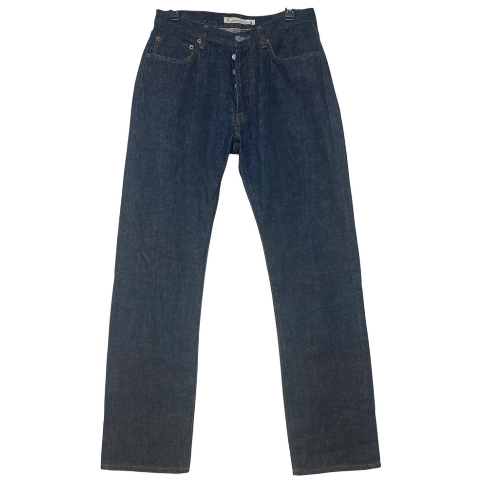 rcb real clothing brand Jeans Straight Denim 32x33 Button Fly Dark Wash Mens